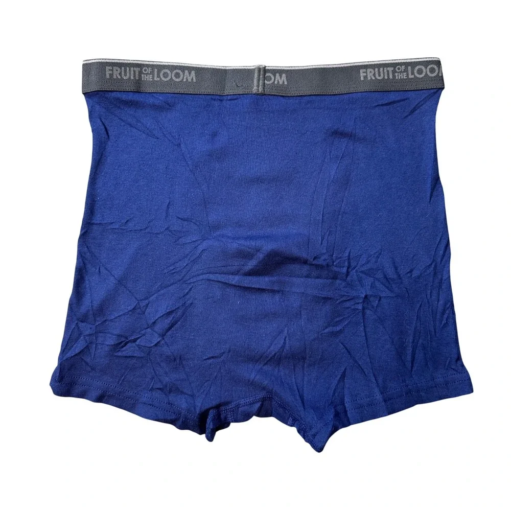Fruit of the Loom Boxer Briefs Boys XL Blue Mesh Fly Breathable Cotton Underwear